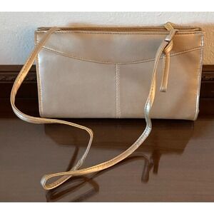 Vintage Bueno Purse Women's Gold Patent Leather‎ Handbag Crossbody Convertible